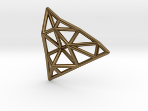 Tessellate Pendant — DATA IN EXILE in Polished Bronze
