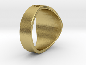 Muperball Anduin Ring S17 in Natural Brass