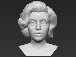 Marilyn Monroe bust in White Natural Versatile Plastic