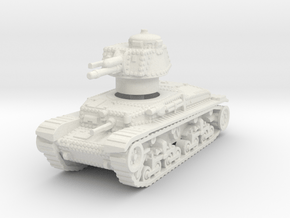 R-2 Romanian Tank 1/100 in White Natural Versatile Plastic