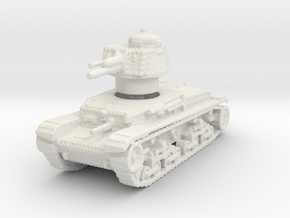 R-2 Romanian Tank 1/120 in White Natural Versatile Plastic