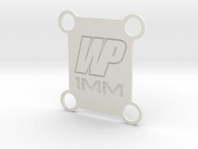 TLR 22 rear tower spacer 1mm (fits 4.0 and 5.0) in White Natural Versatile Plastic
