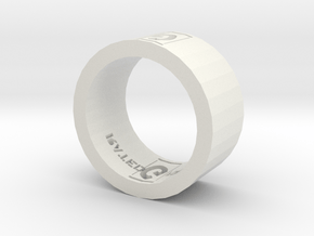 Rated G For GAMER Ring in White Natural Versatile Plastic