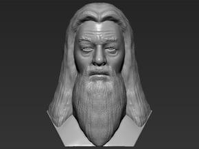 Albus Dumbledore from Harry Potter bust in White Natural Versatile Plastic