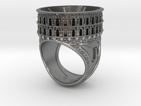 Bague Arènes de Nîmes JP - colosseum ring in Natural Silver