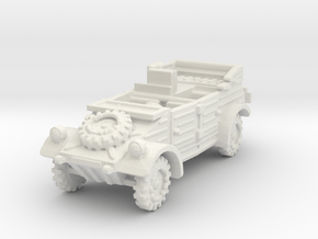 Kubelwagen Radio Car 1/100 in White Natural Versatile Plastic