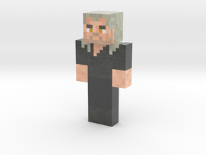 geralt 20 | Minecraft toy in Glossy Full Color Sandstone