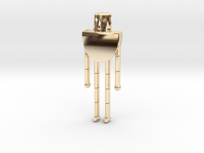 Rozz - The Wild Robot in 14k Gold Plated Brass