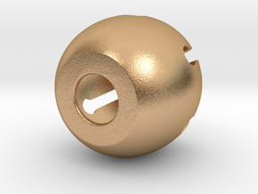 45mm+knob+cover+with+hole in Natural Bronze