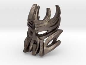 The Legendary Mask of Creation in Polished Bronzed-Silver Steel