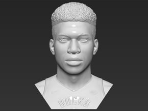 Giannis Antetokounmpo bust in White Natural Versatile Plastic