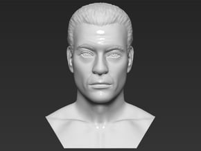 Jean Claude Van Damme Kickboxer bust in White Natural Versatile Plastic