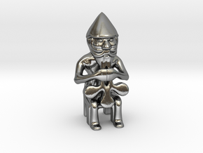 Inch Tall Thor statuette in Polished Silver