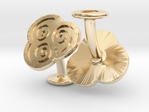 Air Element Cufflinks (Avatar the Last Airbender) in 14k Gold Plated Brass