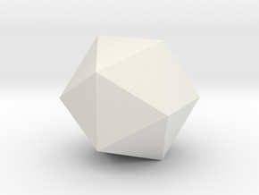 Icosaedrum in White Natural Versatile Plastic