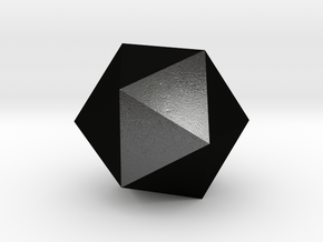 Icosaedrum in Matte Black Steel
