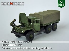 Ural-4320 Wartung (N 1:160) in Smooth Fine Detail Plastic