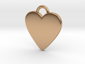 Cosplay Charm - BOP Heart (variant 2) in Polished Bronze