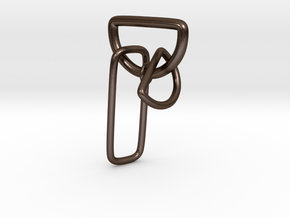 D-Link earring without post in Polished Bronze Steel