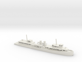 1/285 Scale USS Luzon River Gun Boat in White Natural Versatile Plastic