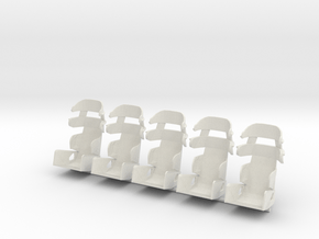 5pk Containment seat (limited time) in White Natural Versatile Plastic