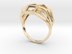 iXi Basic Geometry Ring Size 4.75 in 14K Yellow Gold
