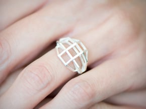 iXi Basic Geometry Ring Size 4.75 in Natural Silver