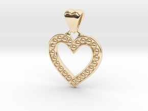 Heart Pendant in 14K Yellow Gold