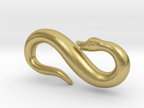 Serpent belt hook, 17thC style in Natural Brass