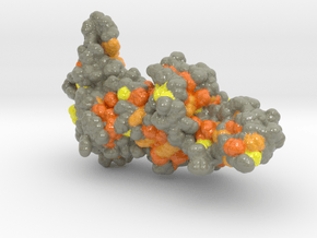 COVID_19_nsp13_Guanine in Glossy Full Color Sandstone