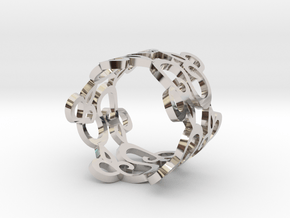 Womens Ring - Organic Filigree Vine Ring - iXi Des in Platinum