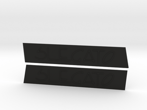 SLEGATO Badge Set for a Scirocco MK2 in Black Natural Versatile Plastic