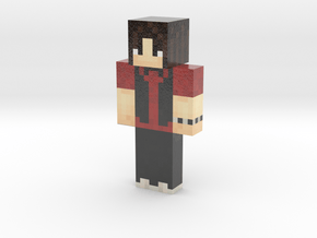 Kaz Red Shirt | Minecraft toy in Glossy Full Color Sandstone