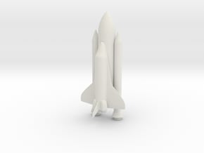 1/537 NASA Space Shuttle in White Natural Versatile Plastic