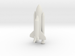 1/1000 NASA Space Shuttle (WSF) in White Natural Versatile Plastic