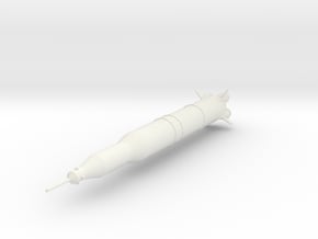 1/350 NASA Saturn 5 Rocket (3mm Hollow) in White Natural Versatile Plastic