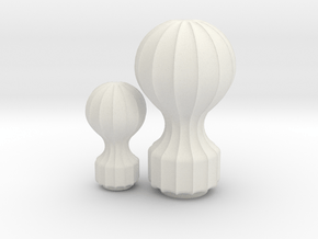 Modern Sculpture Design in White Natural Versatile Plastic: Small