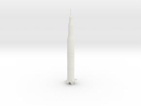 1/537 NASA Saturn 5 Rocket (3mm Hollow) in White Natural Versatile Plastic