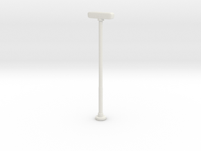 Double Street Lamp 1/48 in White Natural Versatile Plastic