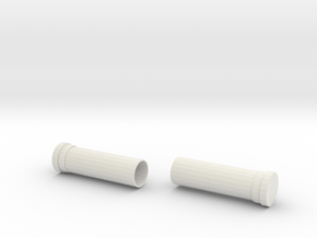 Bicycle grip in White Natural Versatile Plastic