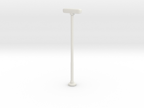 Double Street Lamp 1/43 in White Natural Versatile Plastic