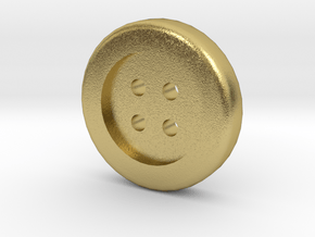 1/6 oz. Gold Button in Natural Brass