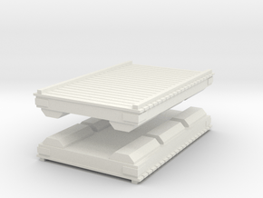 Wooden Pier Deck (x2) 1/87 in White Natural Versatile Plastic