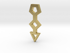 gmtrx lawal basic polygons symbol  in Natural Brass