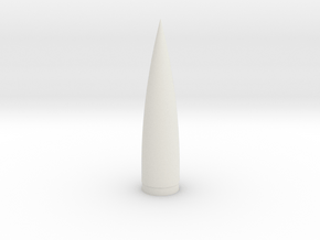 Black Brant VIII Nosecone 1:8 in White Natural Versatile Plastic