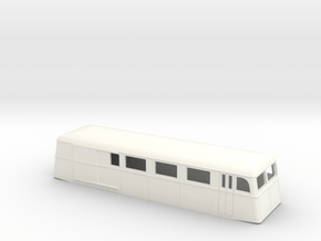 Swedish wagon for railcar UCFo3 H0-scale in White Processed Versatile Plastic