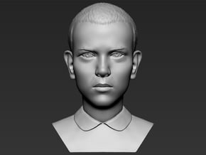 Eleven from Stranger Things bust in White Natural Versatile Plastic
