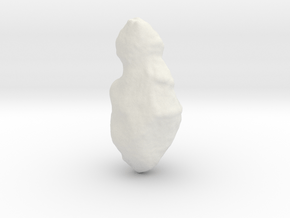 Asteroid 4179 Toutatis in White Natural Versatile Plastic