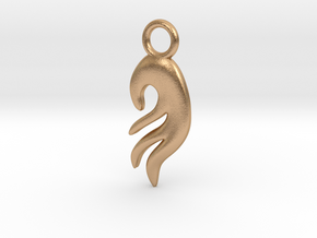 Flaming Squid in Natural Bronze: Small