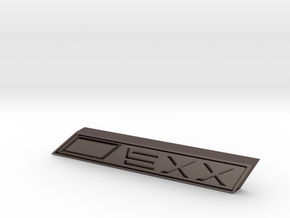 Cupra 5XX Text Badge in Polished Bronzed-Silver Steel